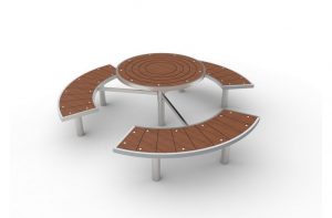 Mała architektura - Stół piknikowy koło