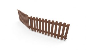 Small wooden fence