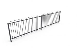 Small steel fence