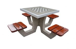 Table with chess or ludo