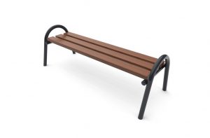 Steel bench without backrest S1
