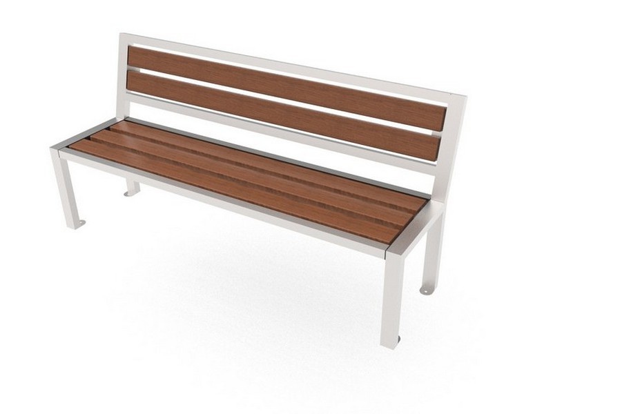 Bench with backrest 2