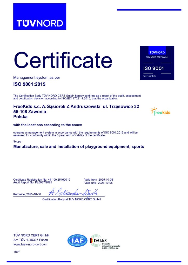 Certificate ISO 9001